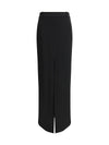 tailored crepe envers satin skirt