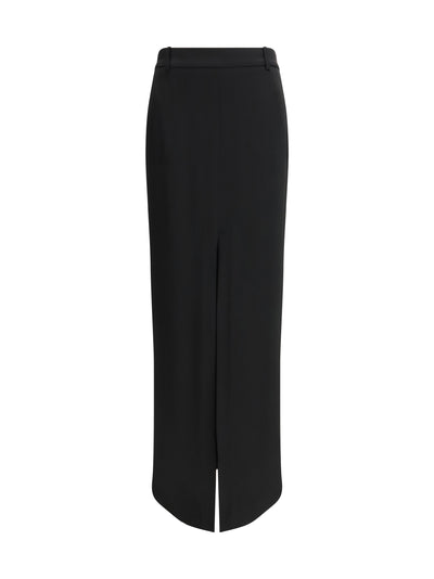 tailored crepe envers satin skirt