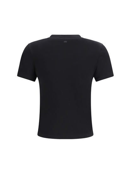 AMI PARIS L ami de coeur cropped t-shirt