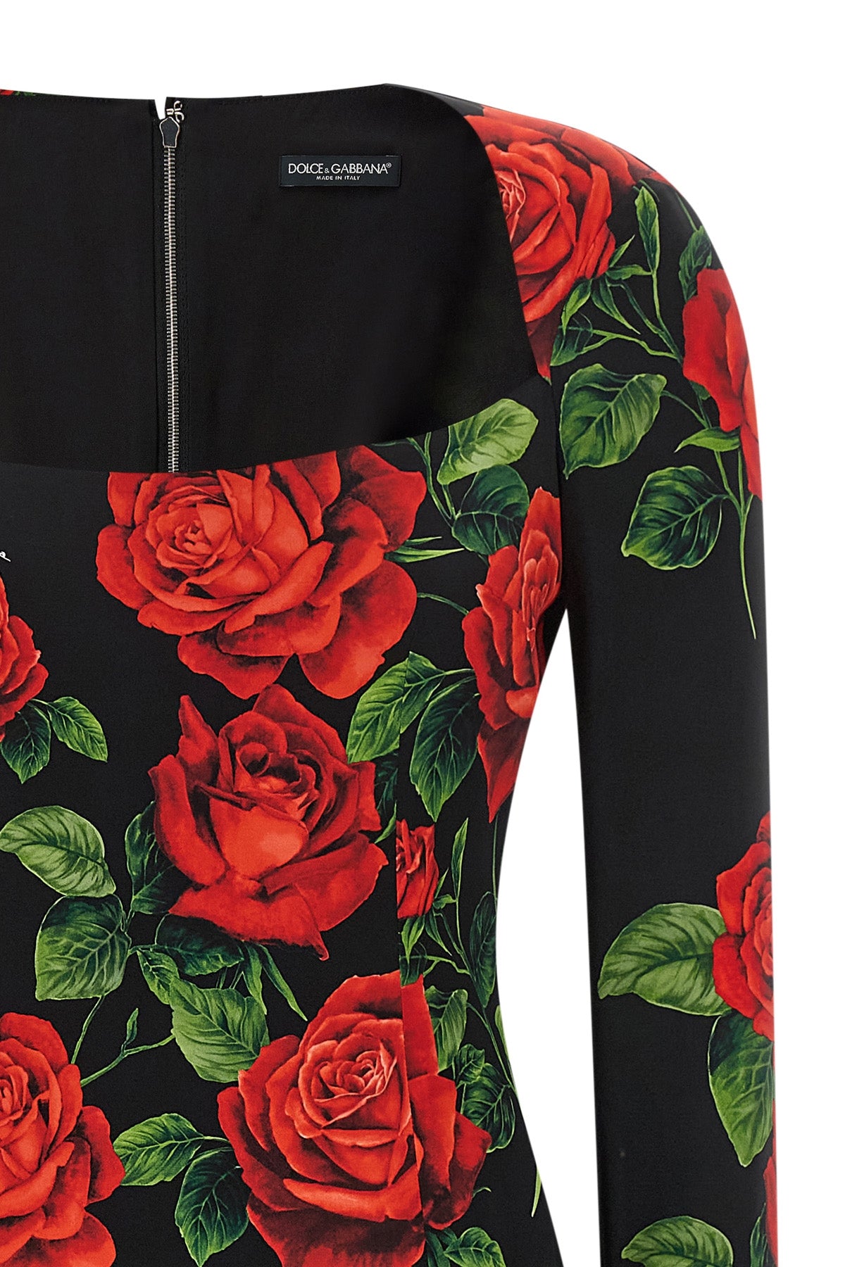 the dolce&gabbana midi dress defines a hyper-feminine aesthetic through a rigoro