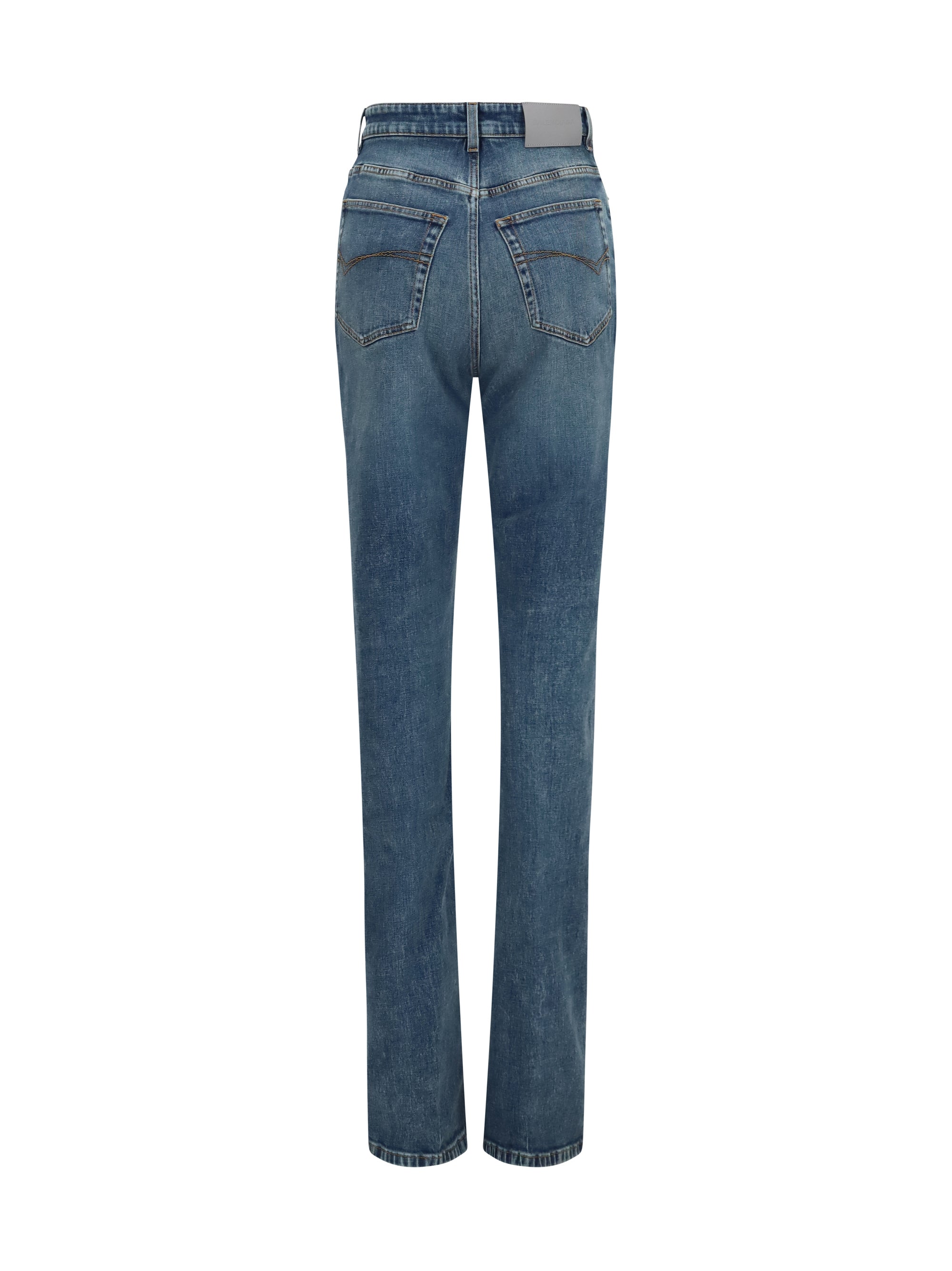 high-waisted skinny jeans