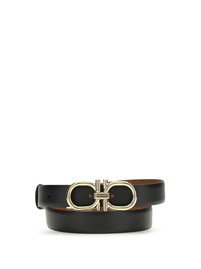 FERRAGAMO 75 adjustable and reversible gancini belt