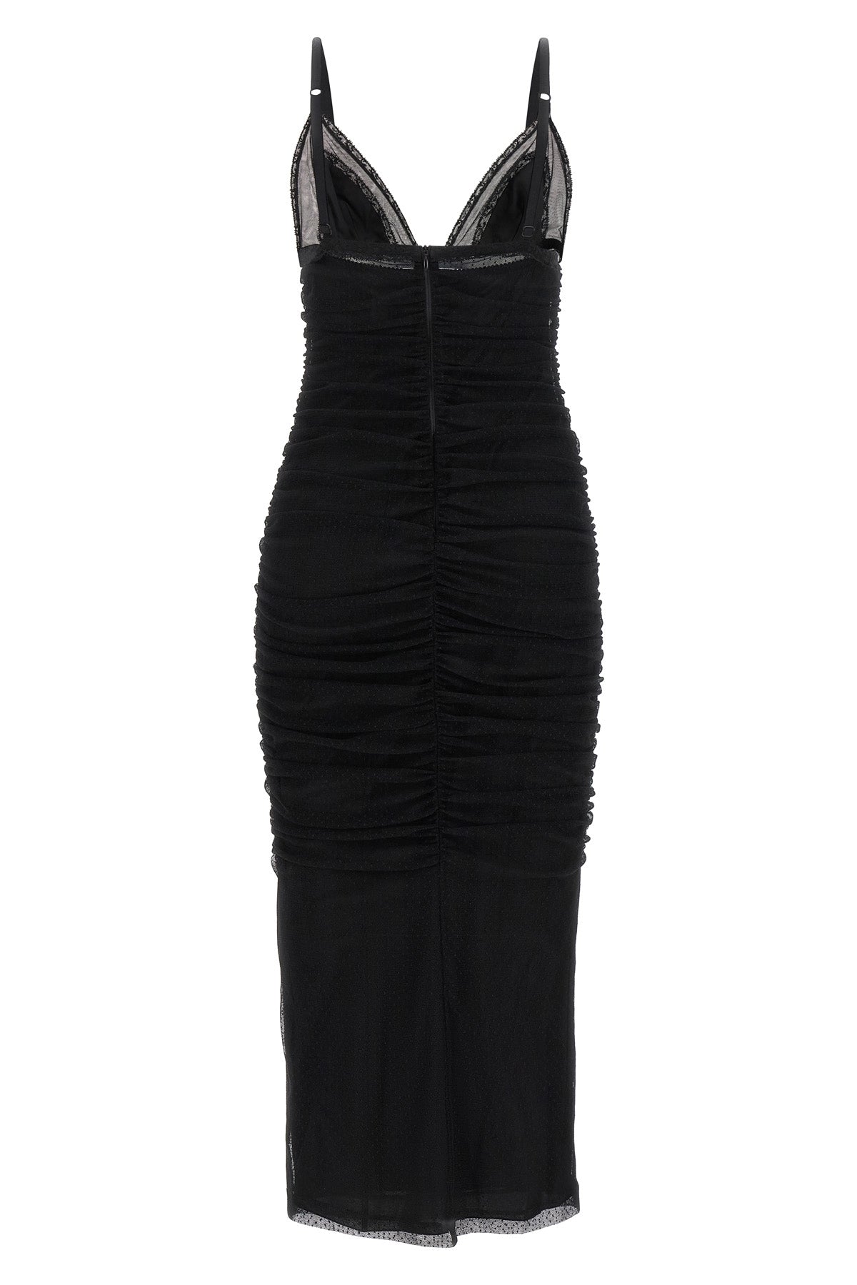 the dolce & gabbana midi dress is constructed