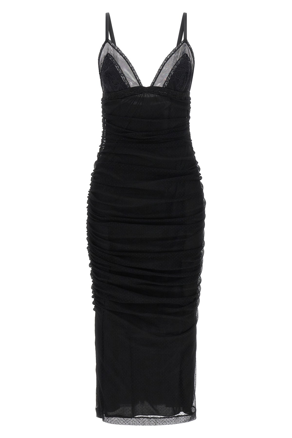 the dolce & gabbana midi dress is constructed