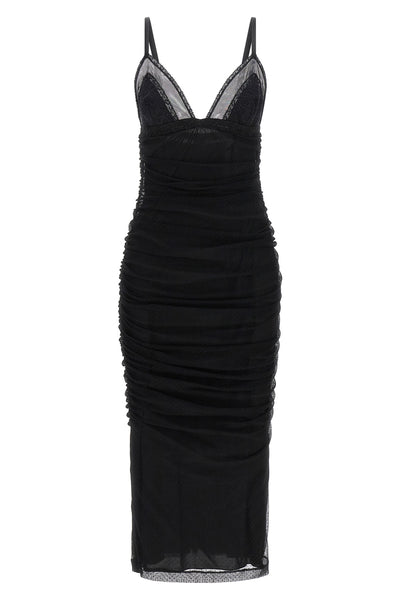 the dolce & gabbana midi dress is constructed
