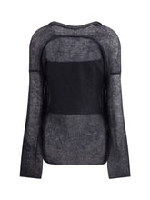 GIORGIO ARMANI 44 double-breasted cardigan and top in a wool and mohair blend twin-set
