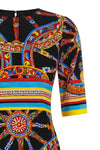 the dolce & gabbana midi dress in fine stretch silk stands out for its sheath si