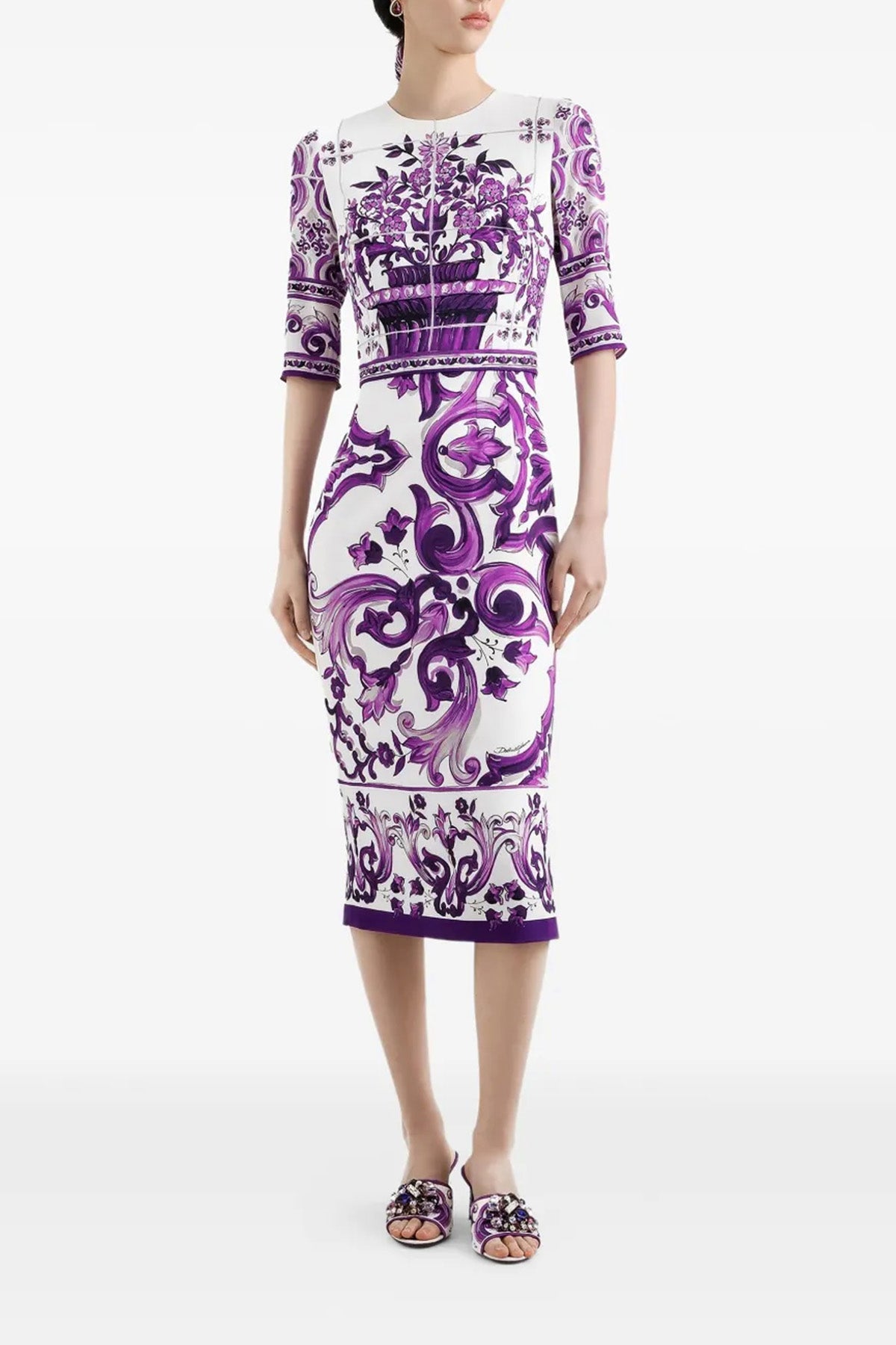 silk charmeuse midi dress