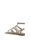 rockstud leather sandals