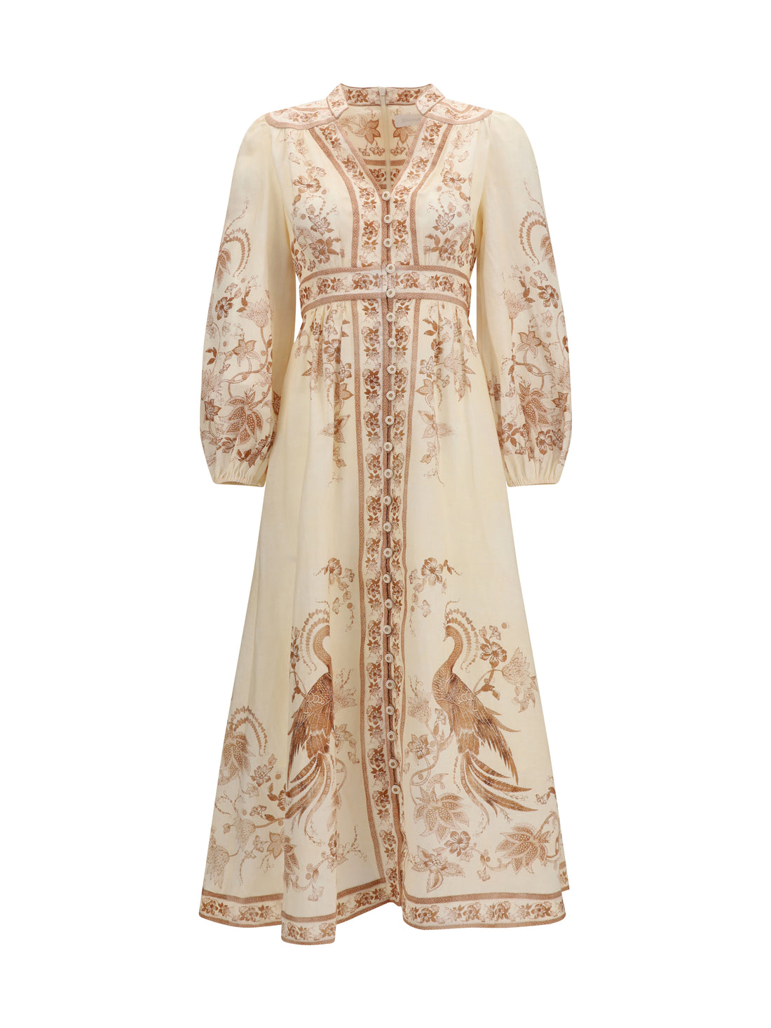 ZIMMERMANN 1 indra plunge floral dress