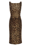 the dolce & gabbana midi dress in stretch silk charmeuse defines the silhouette