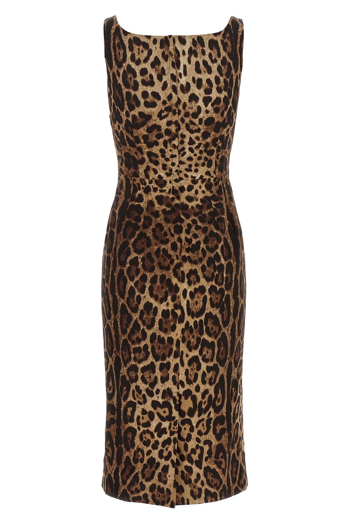 the dolce & gabbana midi dress in stretch silk charmeuse defines the silhouette