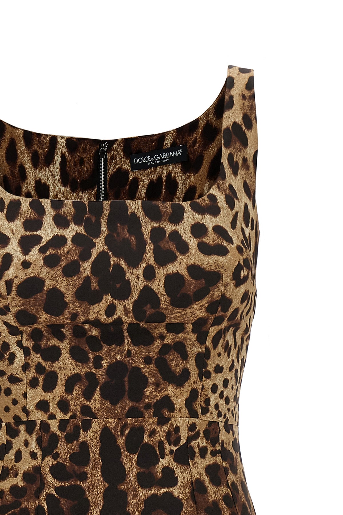 the dolce & gabbana midi dress in stretch silk charmeuse defines the silhouette
