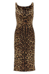 the dolce & gabbana midi dress in stretch silk charmeuse defines the silhouette