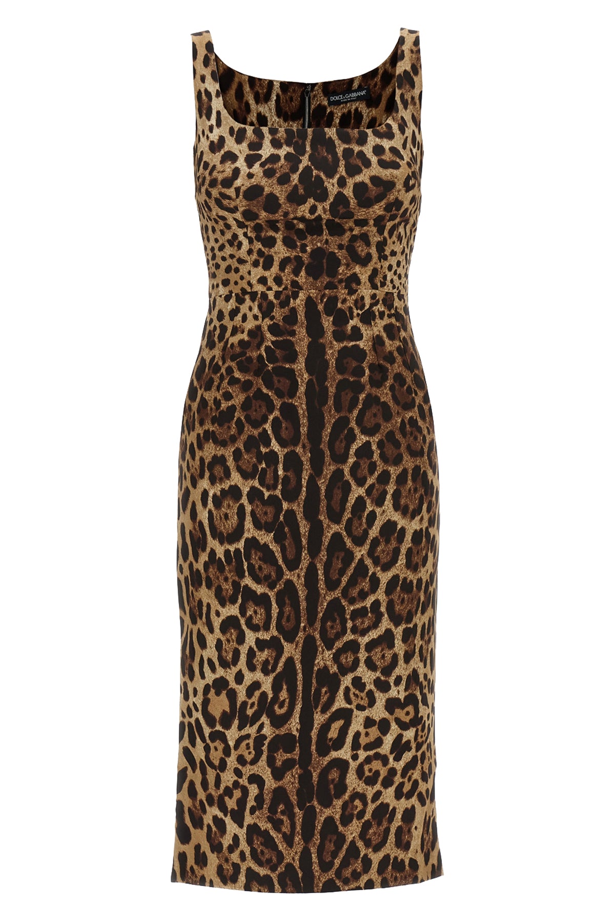 the dolce & gabbana midi dress in stretch silk charmeuse defines the silhouette