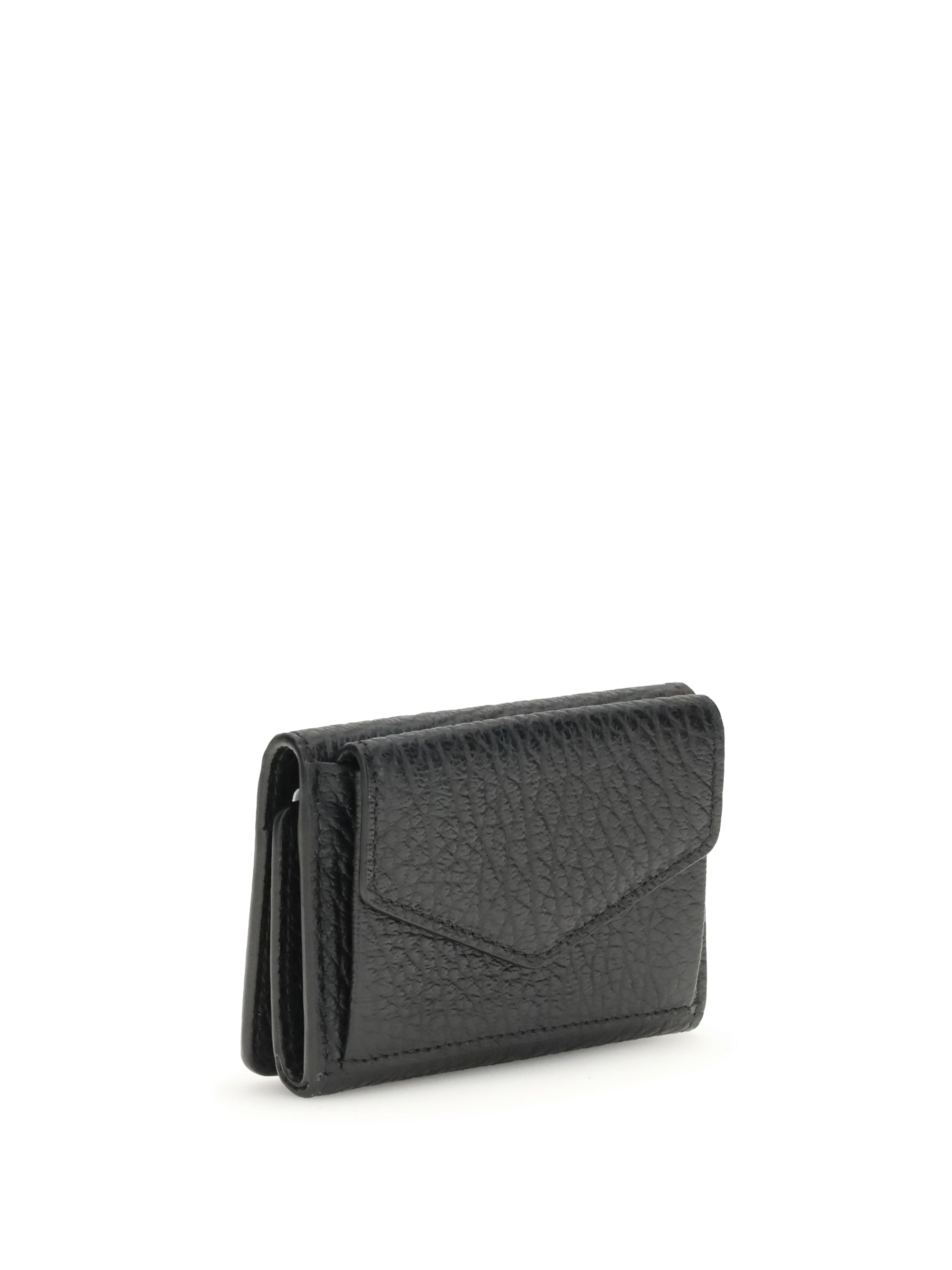 wallet with white stitch