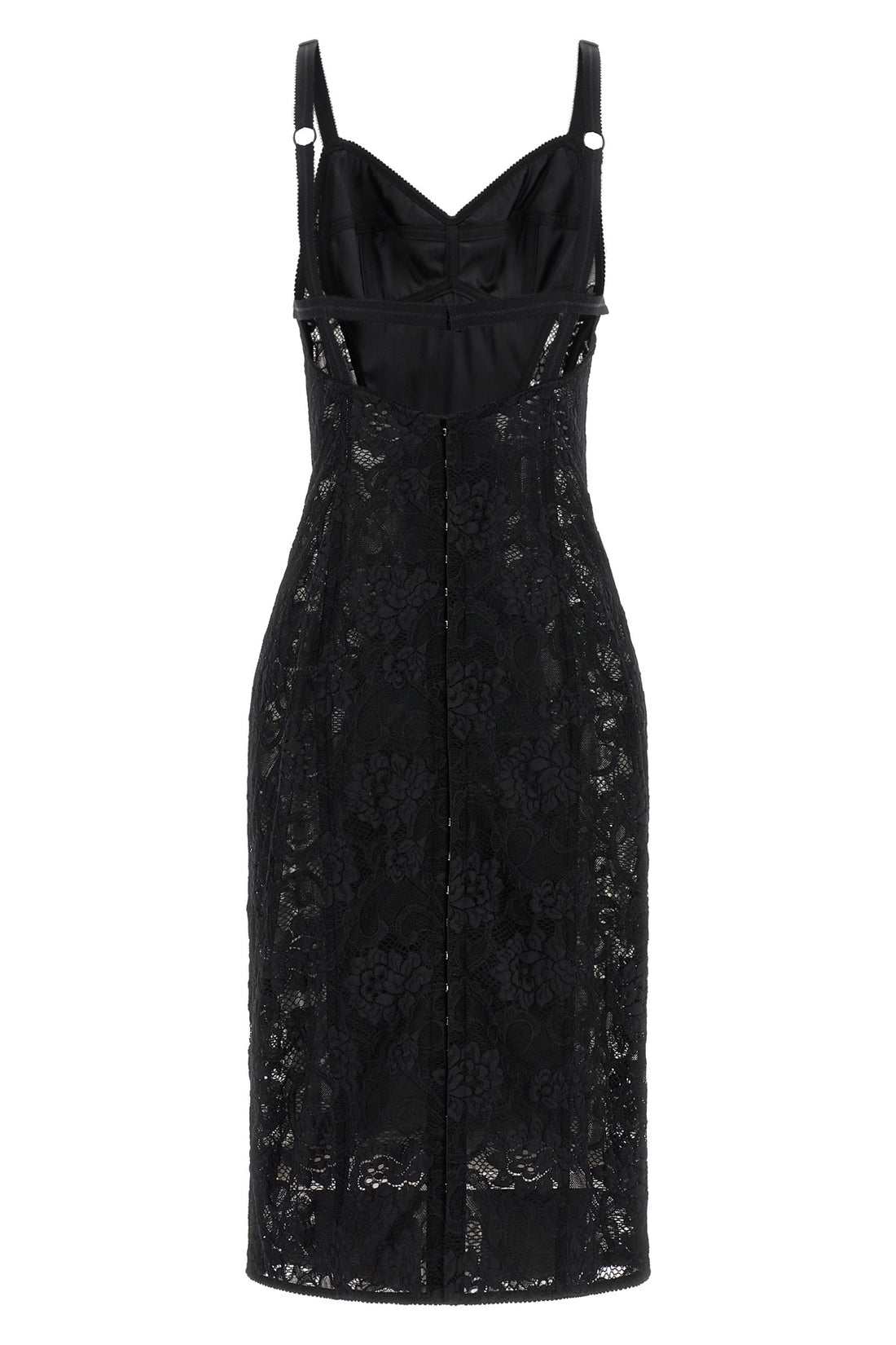 DOLCE &amp; GABBANA 42 the dolce &amp; gabbana longuette dress defines a tight silhouette through a rigorou