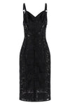 the dolce & gabbana longuette dress defines a tight silhouette through a rigorou