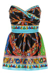 the dolce & gabbana cotton poplin mini dress stands out for its structured silho