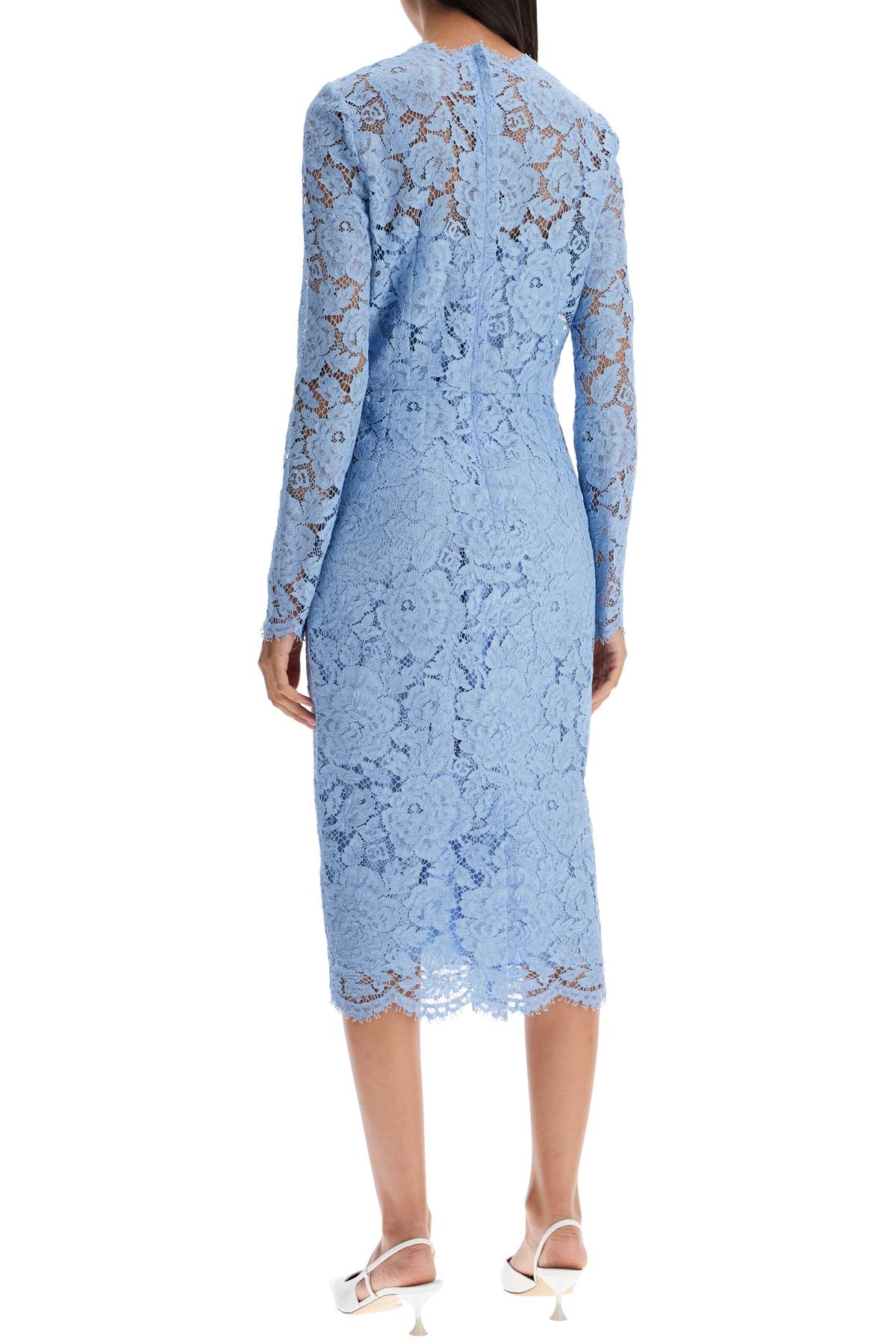 lace sheath dress with a