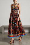 the dolce&gabbana long dress features a structured bodice