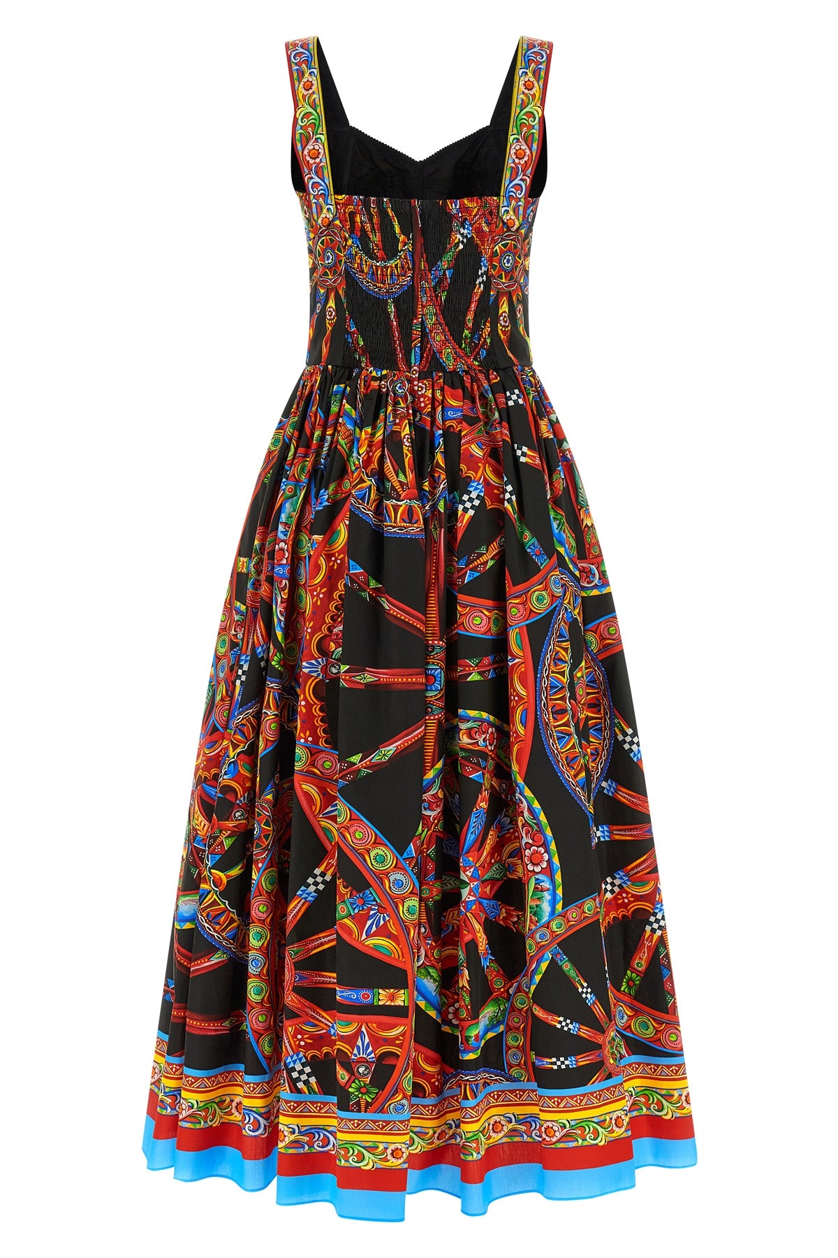 the dolce&gabbana long dress features a structured bodice