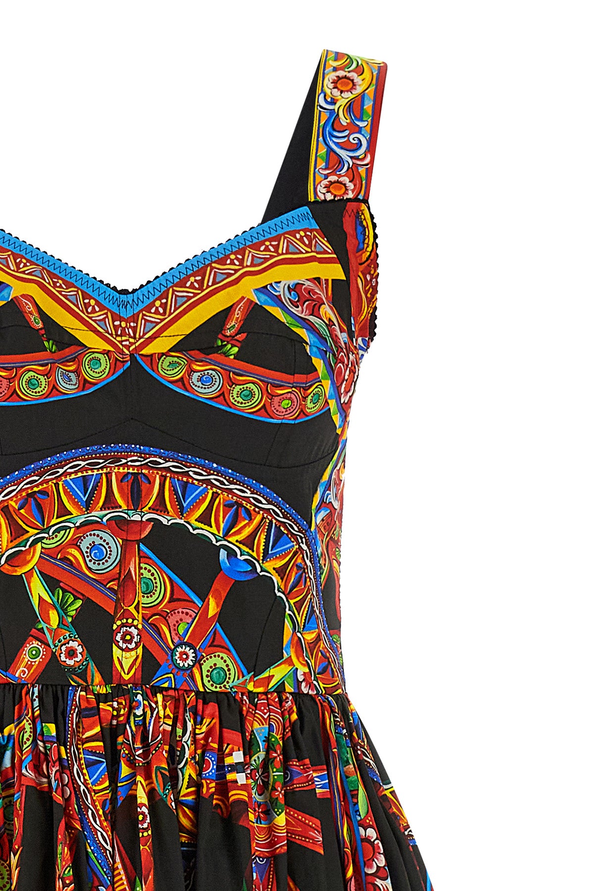 the dolce&gabbana long dress features a structured bodice