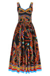 the dolce&gabbana long dress features a structured bodice