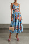 long dress in light cotton poplin
