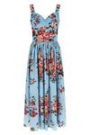 long dress in light cotton poplin