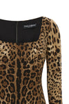the dolce & gabbana midi dress defines a precise silhouette through its tight an