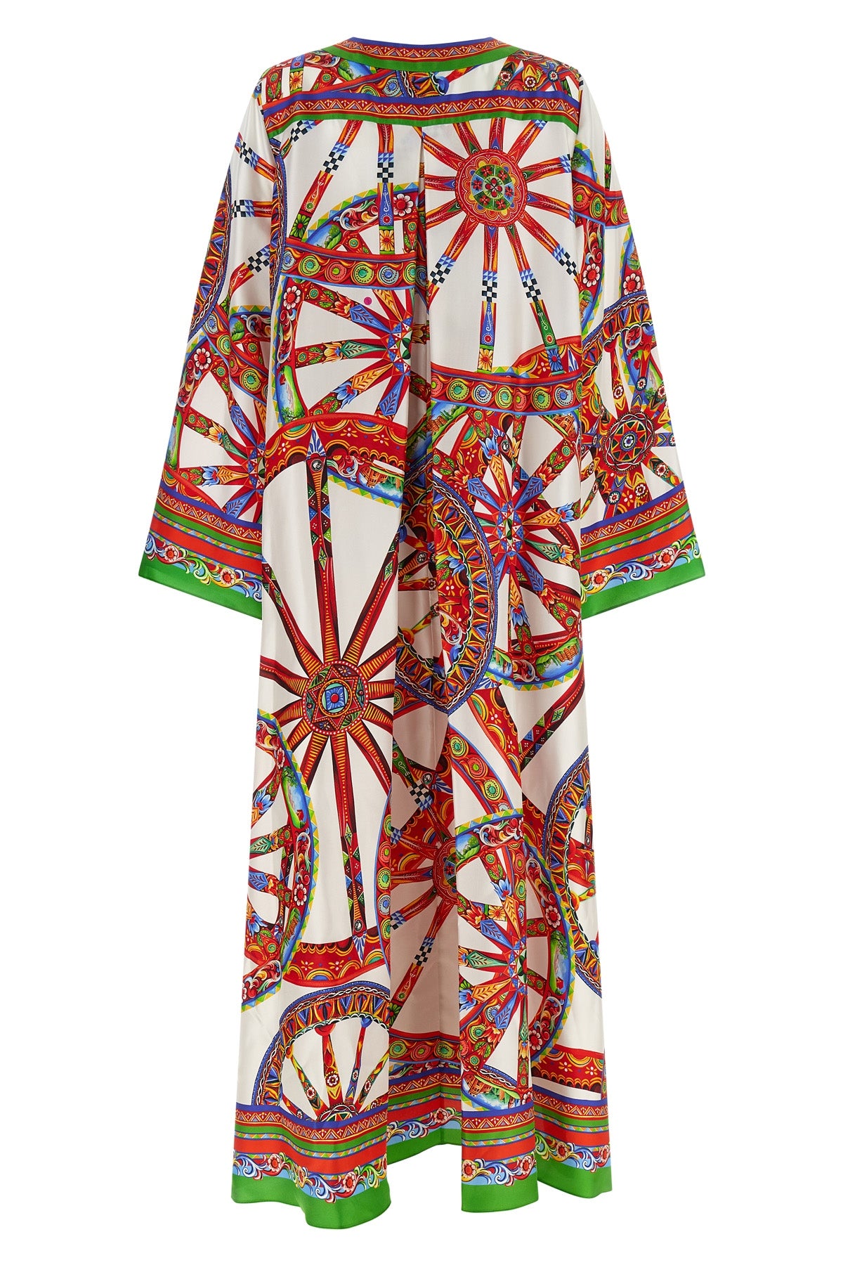 the dolce&gabbana maxi dress in pure silk twill embodies the essence of sartoria