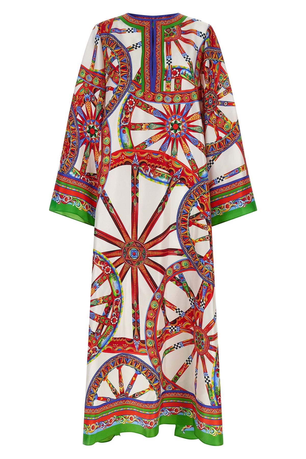 the dolce&gabbana maxi dress in pure silk twill embodies the essence of sartoria