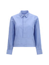 cotton poplin shirt with belt