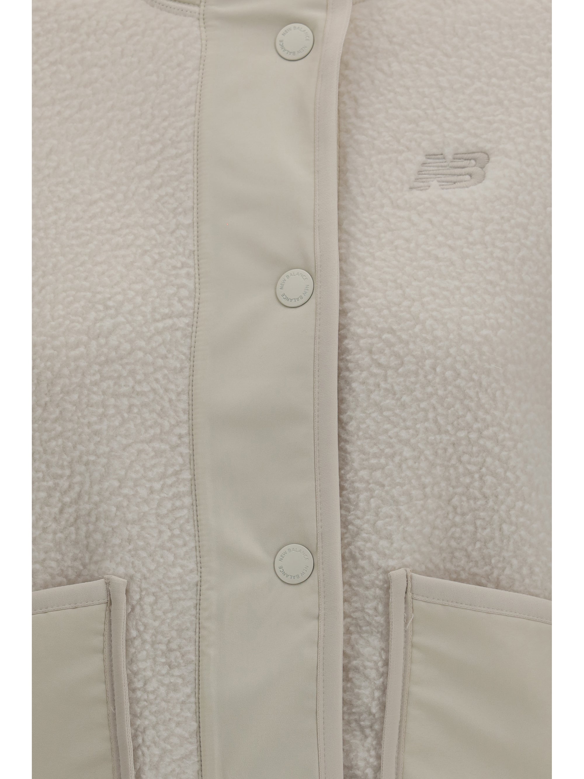 high-neck fleece jacket