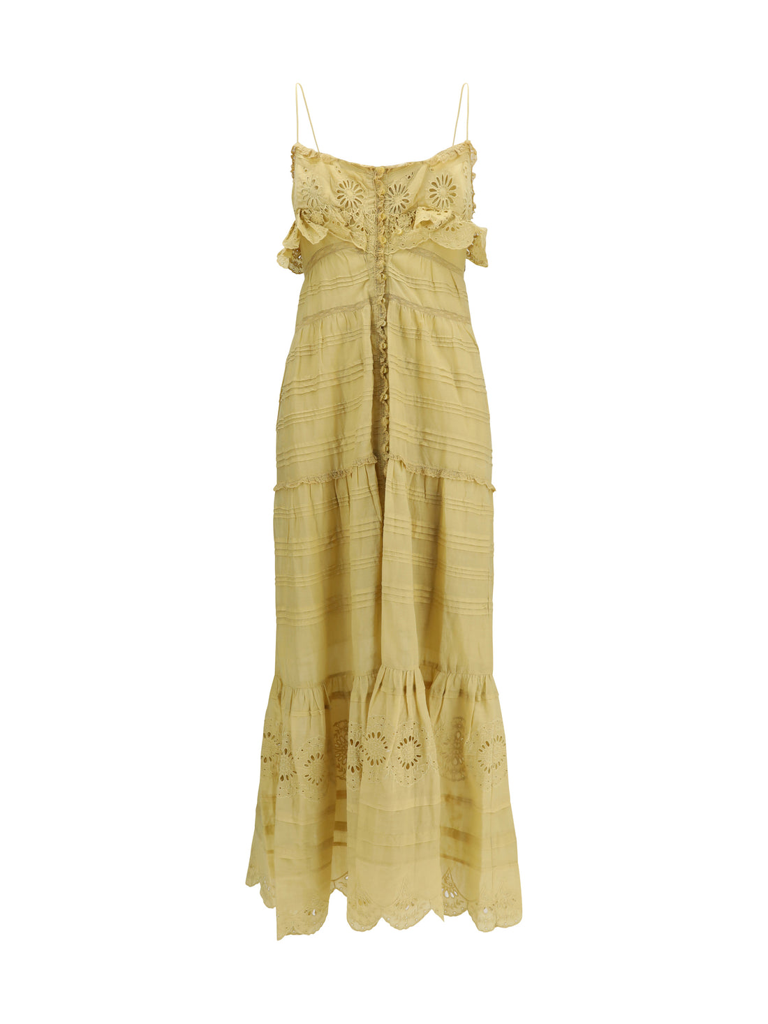 MARANT ETOILE 36 paule long ruffled dress