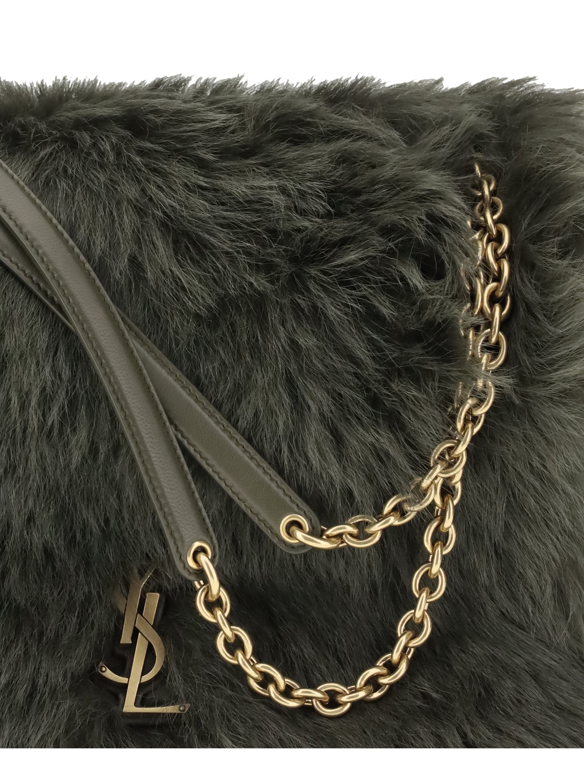 jamie medium shearling shoulder bag