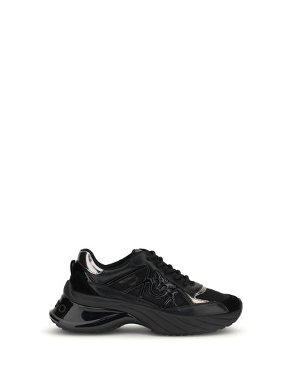 PINKO 36 ariel leather sneakers
