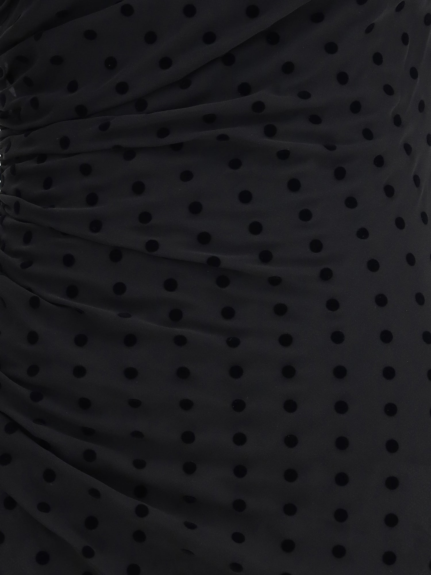 ALESSANDRA RICH 40 polka-dot one-shoulder dress