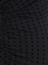 ALESSANDRA RICH 40 polka-dot one-shoulder dress