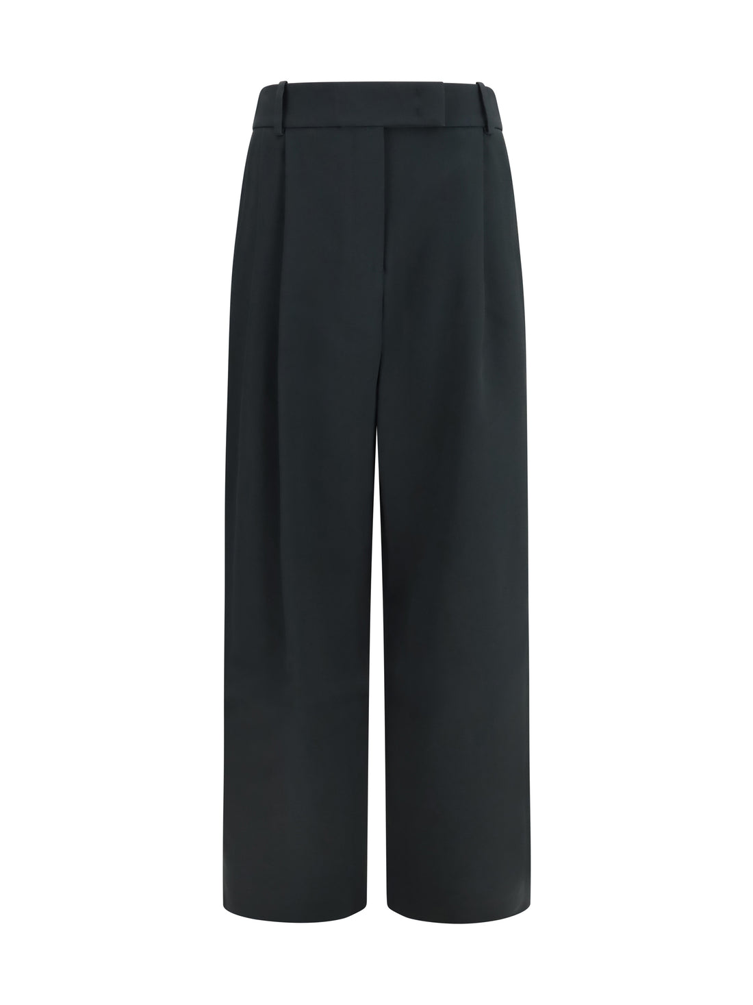 GIORGIO ARMANI 44 high-waisted wide-leg tailored pants