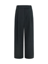 high-waisted wide-leg tailored pants