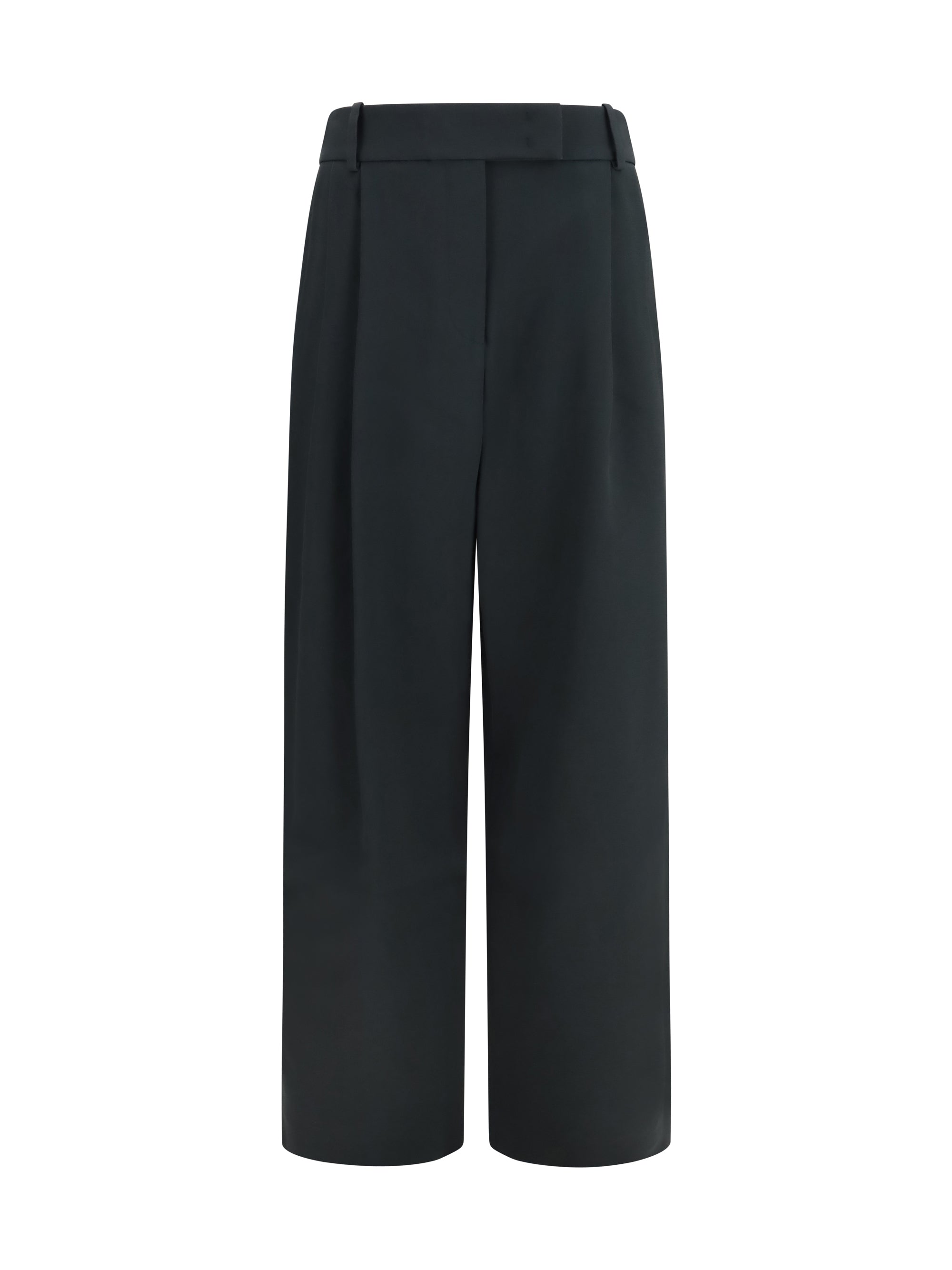 high-waisted wide-leg tailored pants
