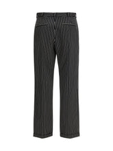 TOM FORD 40 striped wool cotton barathea chino pants