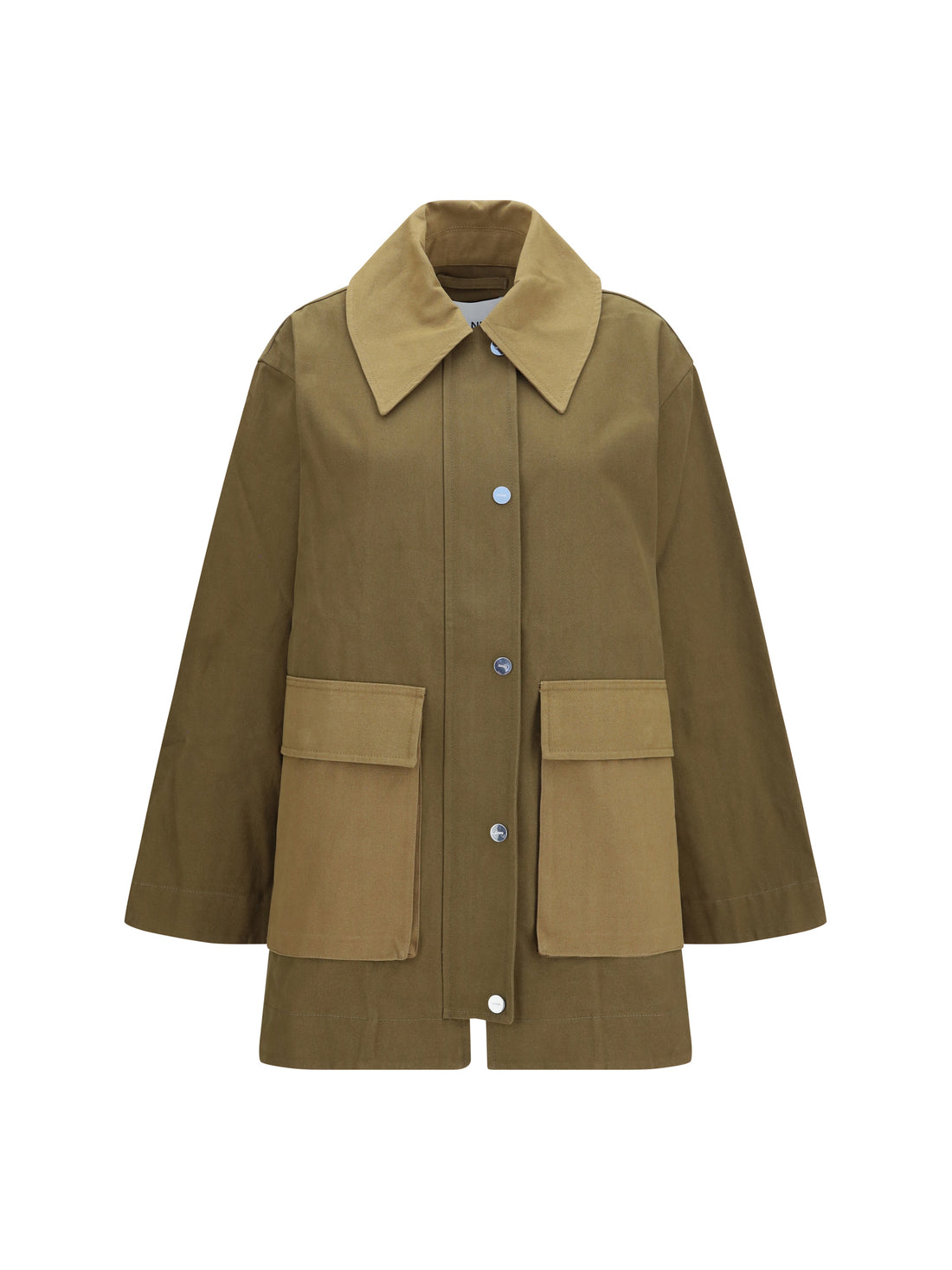 GANNI S-M oversized cotton jacket
