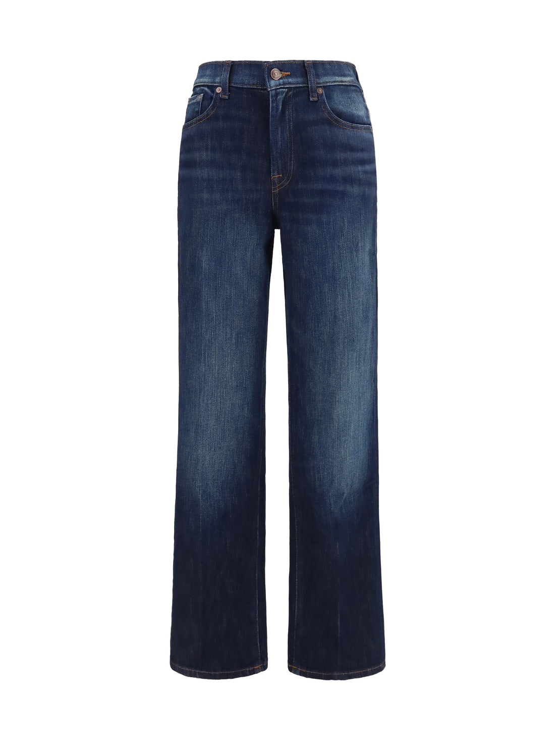 7FOR 24 straight-leg vintage wash jeans