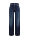 straight-leg vintage wash jeans