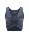 ruched flower top