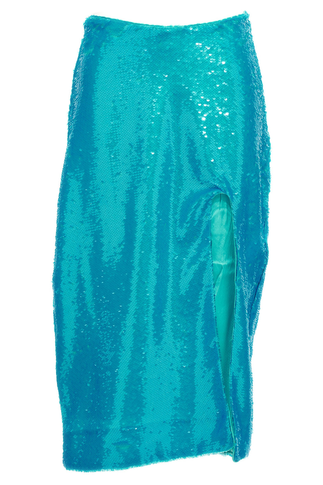 GANNI 34 fabric midi skirt withll-over sequin appliqués