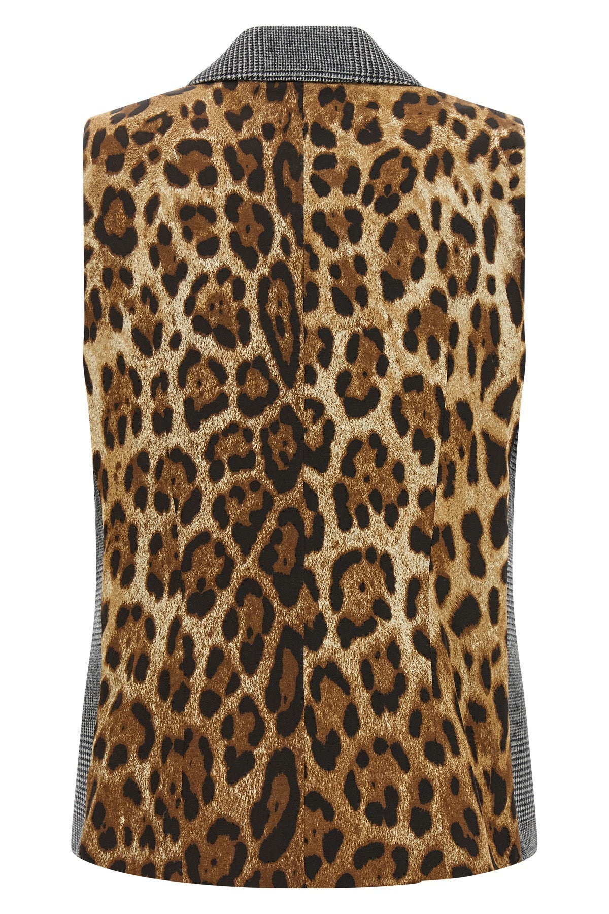 the dolce&gabbana vest defines a new concept of tailoring through a structured a